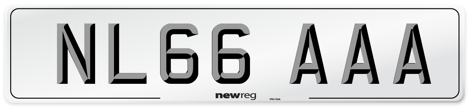 NL66 AAA Number Plate from New Reg